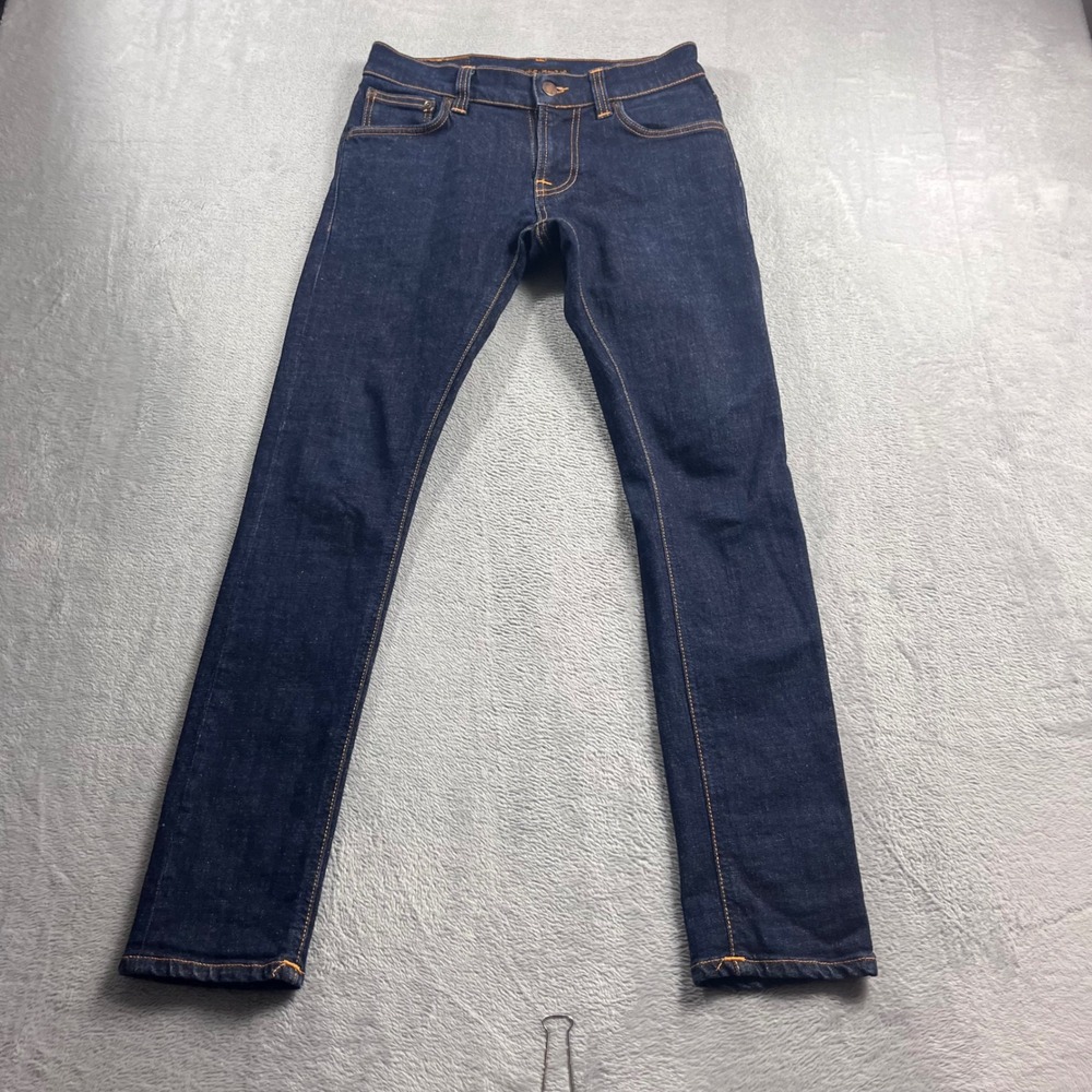 Nudie Jeans Co Tight Terry Rinse Twill Mens 28x30 Skinny Indigo Denim 1007481